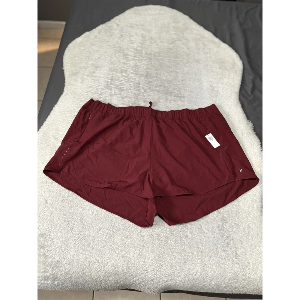 New Old‎ Navy Womens Red Active Quick Dry Shorts Plus Size 3X Bottoms